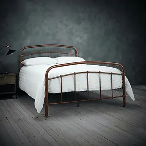 Halston 5.0 King Metal Copper Bed