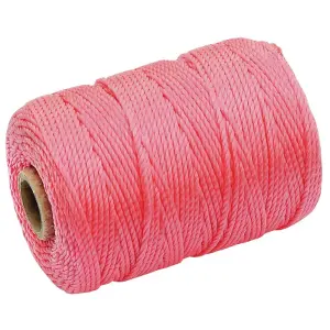 Draper Polypropylene Brick Line, 100m, Pink 27428