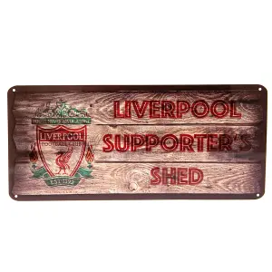 Liverpool FC Supporters Shed Plaque Brown (One Size)