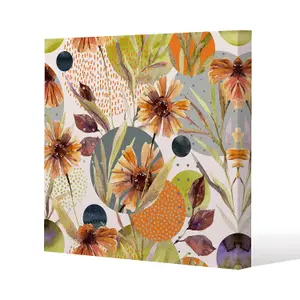 Autumn Flowers (Canvas Print) / 101 x 101 x 4cm