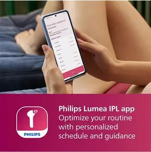 Philips Lumea BRI921/00 7000 Series IPL Hair Removal Device, With Satin Compact Pen Trimmer, 2 Attachments For Body And Face, White