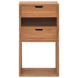 Berkfield Storage Cabinet 40x30x76 cm Solid Teak Wood