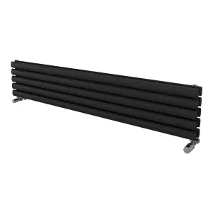 Ximax Champion Duplex FORDH2941500A Anthracite Gas Horizontal Designer Radiator, (W)1500mm x (H)294mm