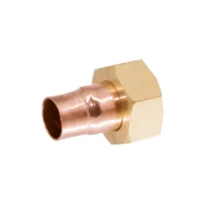 Plumbsure Straight End feed Tap connector 15mm x ½"