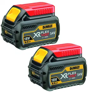 Dewalt DCB546 18v / 54v XR Flexvolt 6.0ah Battery DCB546-XJ - Twin Pack