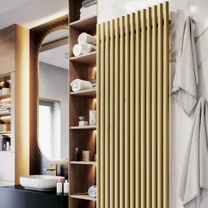 Terma 230V 2kW Brass Smart Vertical Oil-filled radiator