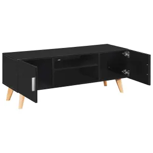 Berkfield TV Cabinet Black 120x40x46 cm MDF