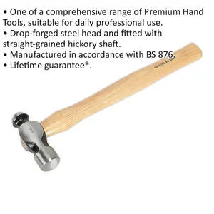 Durable 2.5lb Ball Pein Hammer with Hickory Handle