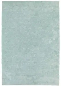 Duck Egg Modern Plain Easy to clean Rug for Bedroom & Living Room-120cm X 170cm