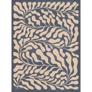 Dominique Vari Endless Foliage Canvas Print Beige/Charcoal (40cm x 30cm)