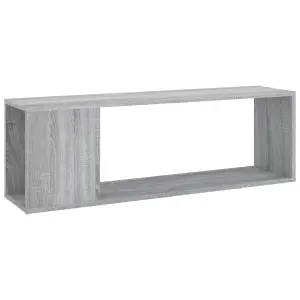 Berkfield TV Cabinet Grey Sonoma 100x24x32 cm Engineered Wood