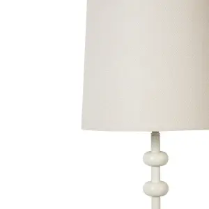 Beliani Modern Metal Floor Lamp White KRIOS