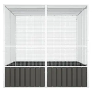 Bird Cage Anthracite 213.5x217.5x211.5 cm Galvanised Steel