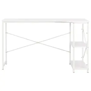 Berkfield Computer Desk White 120x72x70 cm