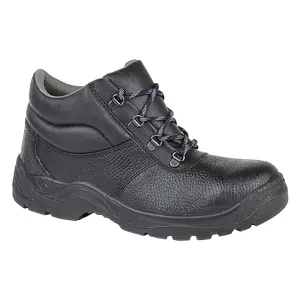 Grafters Mens Padded Collar D-Ring Chukka Safety Boots Black (3 UK)