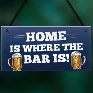 Red Ocean Funny Bar Sign Novelty Pub Sign Home Bar Decor Man Cave Gifts Funny Birthday Christmas Gift For Him