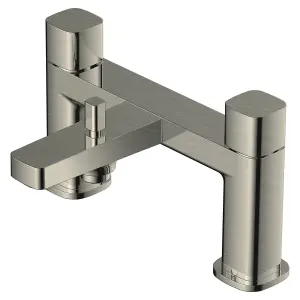 RAK Petit Brushed Nickel Square Bidet Shower Mixer Tap Solid Brass