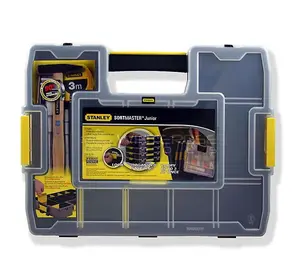 Stanley STA197483 Sortmaster Junior Organiser Tool Box Seal Tight 1-97-483