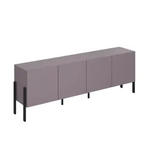 Chic Yukon 25 TV Cabinet 2040mm in Plum - Stylish Entertainment Centre H700mm D400mm