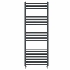 Right Radiators 1600x600 mm Straight Heated Towel Rail Radiator Bathroom Ladder Warmer Anthracite