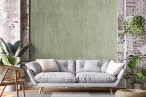 Galerie Urban Classics Sage Green Brera Metallic Abstract Distress Wallpaper Roll