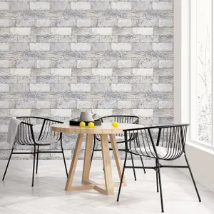 Galerie Organic Textures Light Grey Organic Stone Textured Wallpaper