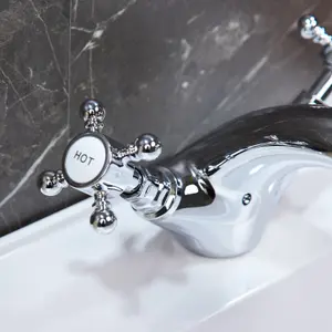 Flode Flen Mono Basin Mixer Tap Chrome