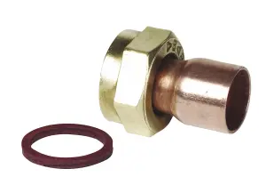 Plumbsure Straight End feed Tap connector 22mm