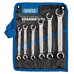 Draper Flare Nut Spanner Set (6 Piece) 17759