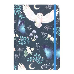 Something Different Night Flight Owl A5 Notebook Blue/White (One Size)