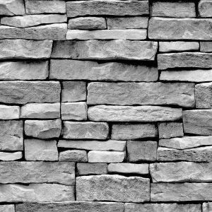 Arrou Grey Stone effect Smooth Wallpaper