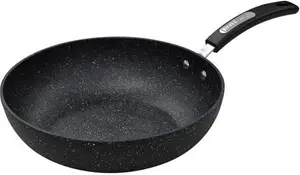 Scoville Neverstick Non-Stick Aluminium Wok, 28Cm, Black