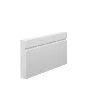 Skirting World Grooved 1 Square MDF Architrave - 95mm x 18mm x 3050mm, Primed