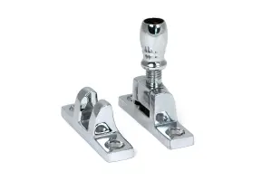 Mushroom Brighton Fastener - Narrow (Square) - Polished Chrome