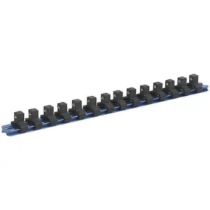 Multi-Purpose 3/8 Inch Square Drive Bit Holder with 14 Socket Capacity