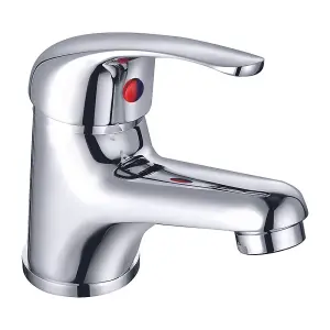 flode Mien Mono Basin Mixer Tap - Polished Chrome Finish