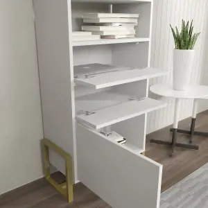 Decorotika - Utopia Bookcase Bookshelf Shelving Unit with 3 Cabinets and 2 Shelves