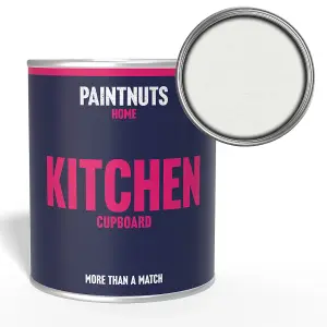 PaintNuts Solid Wood Laminated Kitchen Units Cupboard Cabinet Door Satin Paint - Signal White - 250ml (RAL9003)