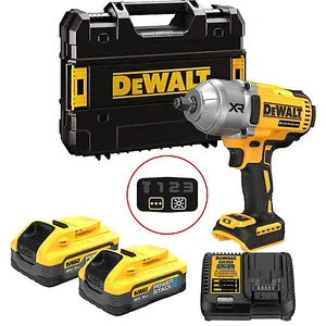 Dewalt 18v DCF900H2T XR High Torque Impact Wrench 1/2" - 2x 5ah Powerstack