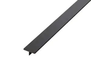 ILCOM decorative profile Ts 15mm x 2700mm x 0.6mm Black Brushed Stainless Steel