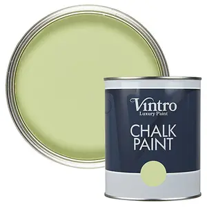 Vintro Light Green Chalk Paint/Furniture Paint Matt Finish 1 Litre (Eden)