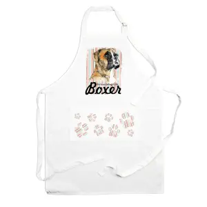 Purely Home Boxer Apron - Novelty Kitchen Gift for Dog Lovers