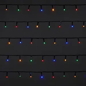 400 Multicolour LED With timer String lights Green cable