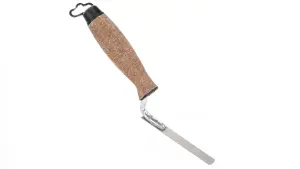 Toolty Tuck Pointing Jointing Finger Trowel with Cork Handle Stainless Steel Hand Tool - 12mm - Bricklayer DIY