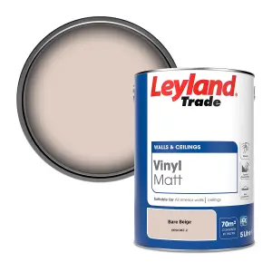 Leyland Trade Vinyl Matt Walls & Ceilings Emulsion Paint Bare Beige (PPG1067-2) 5L