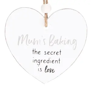 Something Different Mums Baking Secret Ingredient Hanging Sentiment Sign White (One Size)