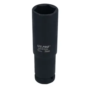 26mm Extra Deep Long Metric MM Impact Socket 1/2" Drive 6 Sided Single Hex