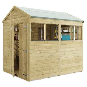 BillyOh Switch Tongue and Groove Apex Wooden Shed - 8x6 Windowed - 11mm Thickness