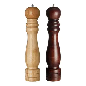 Maison by Premier Soka 14in Rubberwood Pepper Mill