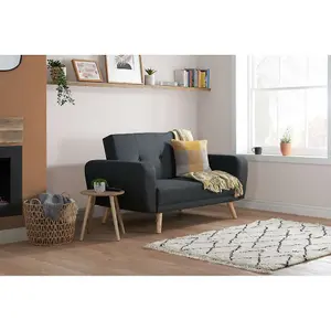 Birlea Farrow Medium Sofa Bed In Grey Fabric